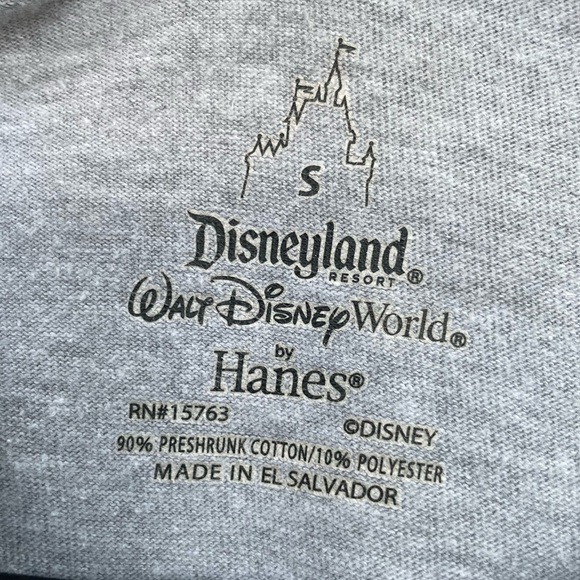 Walt Disney World Long Sleeve Graphic Tee Mickey Grey Crew Neck Shirt Parks S - Picture 3 of 12